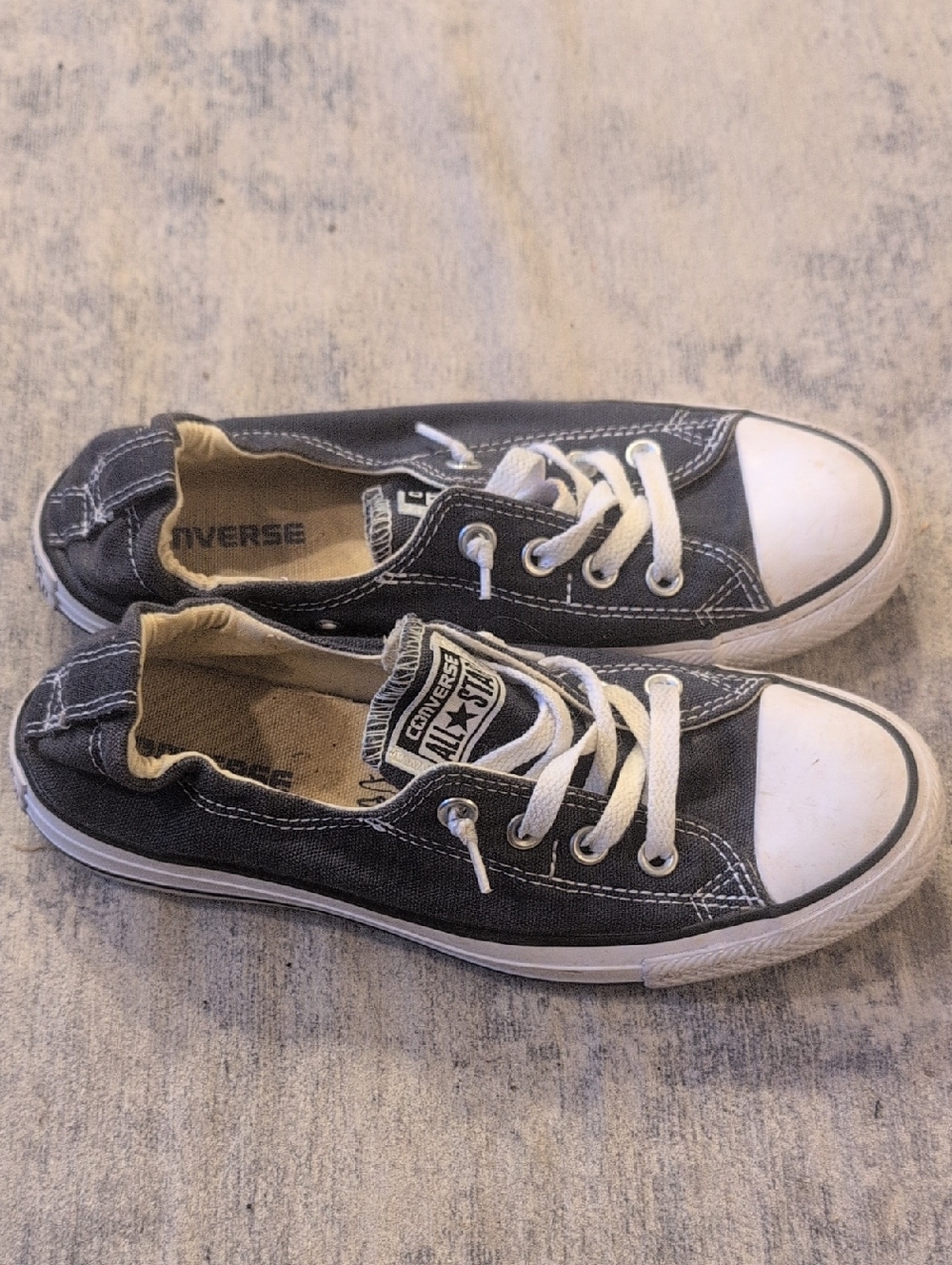 Converse Denim Blue Shoreline Lowtops Size 8 - Picture 3 of 7